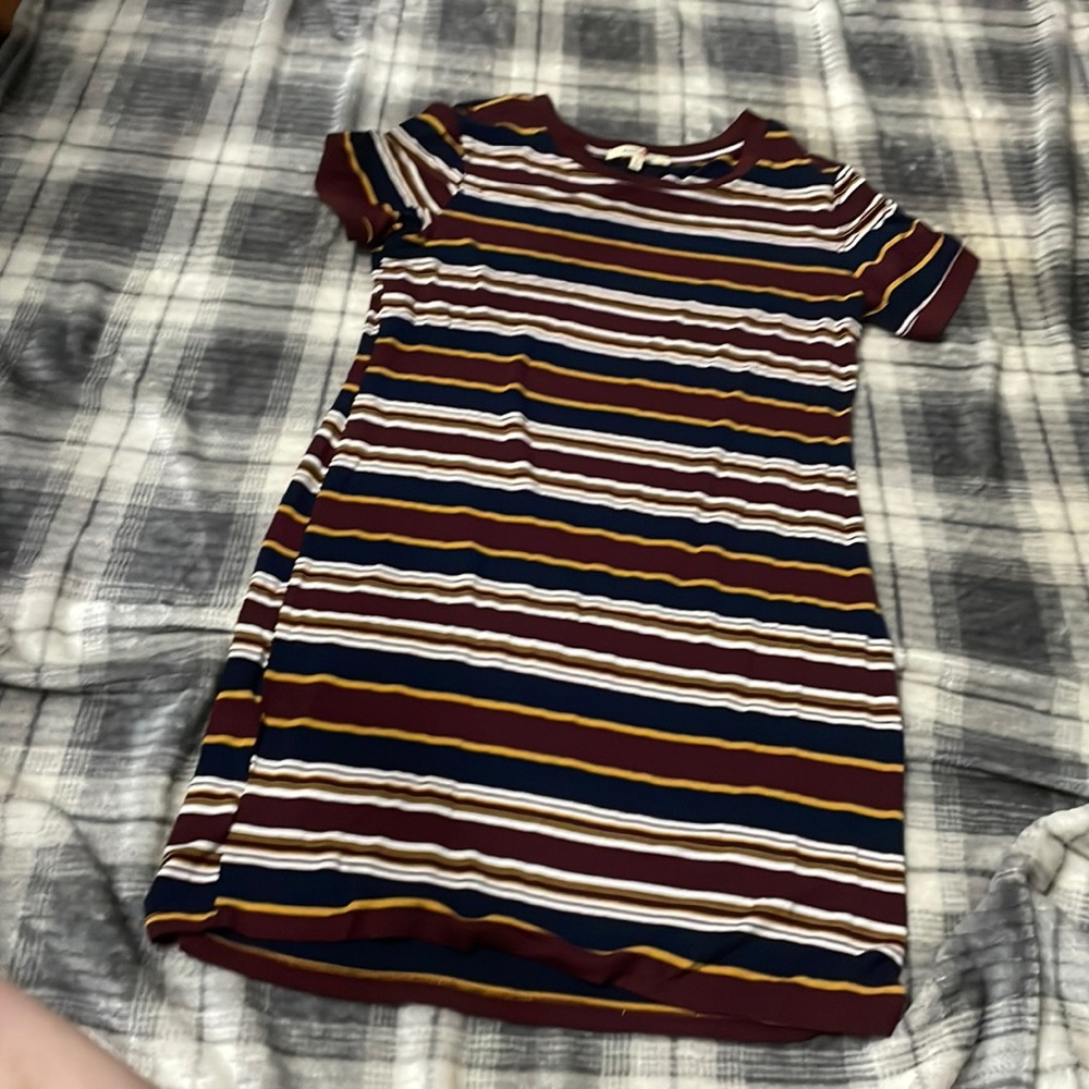 Wishful park, large, horizontal, striped loose fitting dress